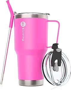 Amazon Bluwing Oz Insulated Tumbler Cups With Handle And Straw