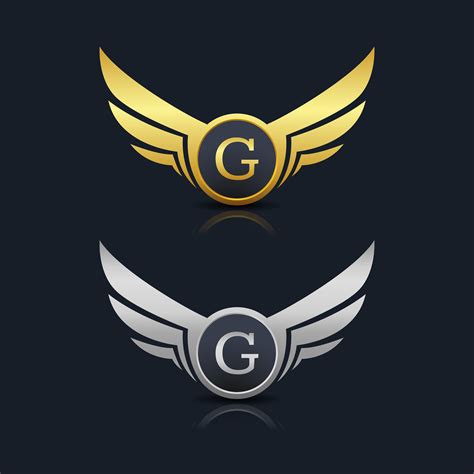 Wings Shield Letter G Logo Template 603520 Vector Art At Vecteezy