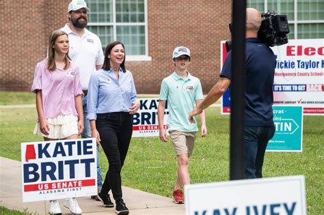 Katie Britt leads Alabama GOP Senate primary race, runoff likely