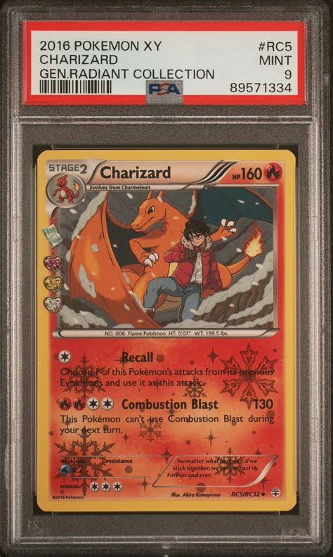 Pokemon Xy Generations Radiant Collection Rc Charizard Psa