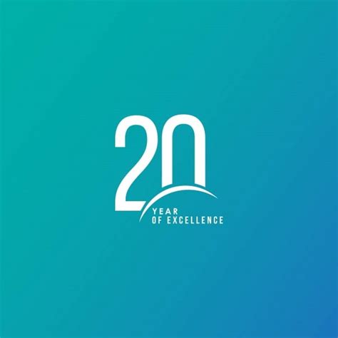 20 Years Vector Png Images 20 Year Of Excellence Vector Template