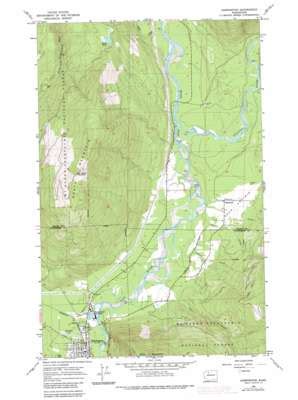 Darrington topographic map 1:24,000 scale, Washington