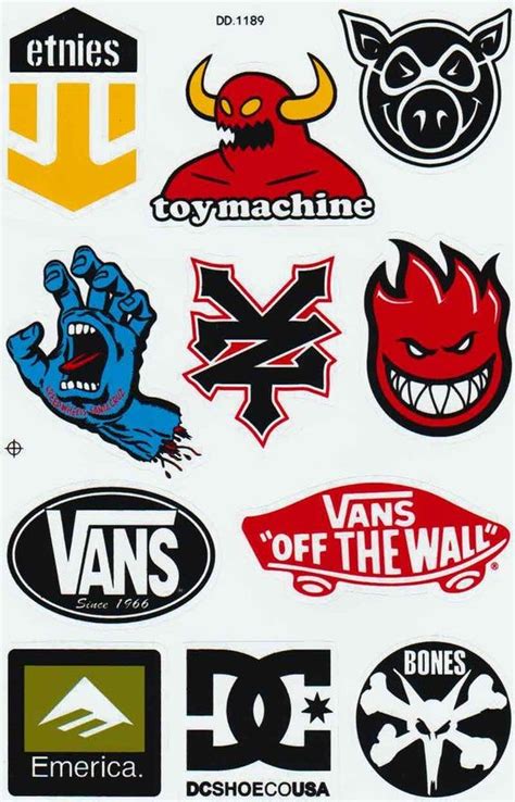 Skateboard Stickers Decal Graphic Kit Set2 Marcas Skate Skate