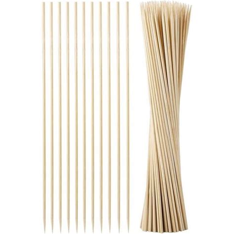 Lot De 100 Tuteurs En Bambou Pour Plantes De Jardin En Bois Tuteurs