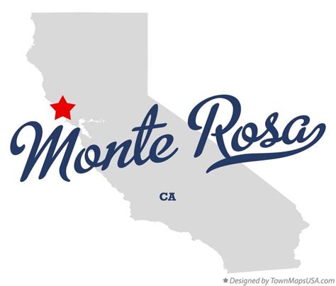 Map of Monte Rosa, CA, California