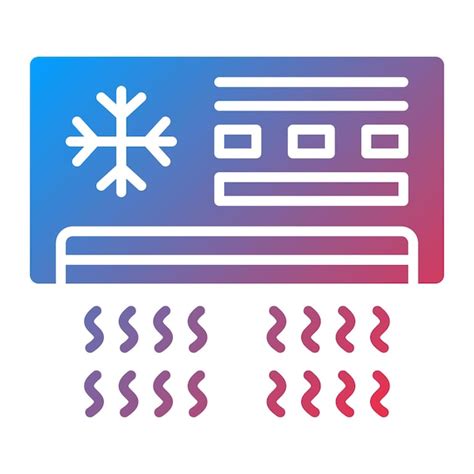 Imagen Vectorial Del Icono Del Aire Acondicionado Se Puede Utilizar