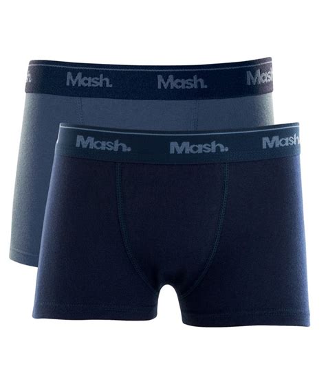 Kit Infantil 2 Cuecas Boxer Mash 110 07 Azul Marinho Lingerie Br