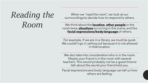 Reading The Room | Speech and language, Teens reading, Speech language ...
