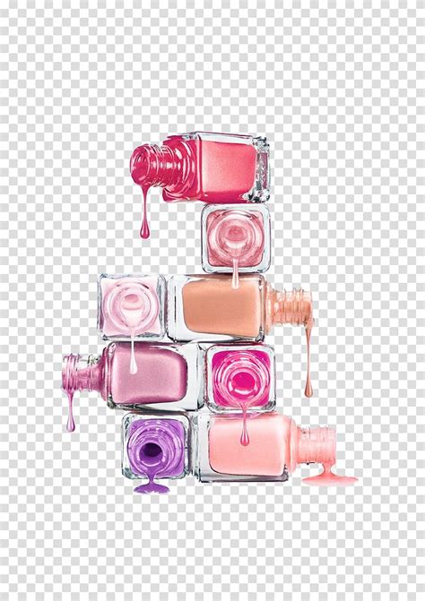 Pouring Assorted Color Nail Polish Bottles Nail Polish Nail Salon