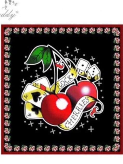 Decke X Cm Rock N Roll Ass Herz Cherries Gl Ck Kaufen Auf Ricardo