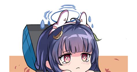练习 蔚蓝档案霞沢ミユ 黑色画手bkacgのイラスト Pixiv