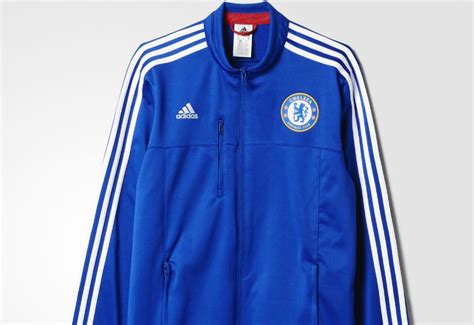 Adidas Chelsea Fc Anthem Jacket Chelsea Blue White Power Red