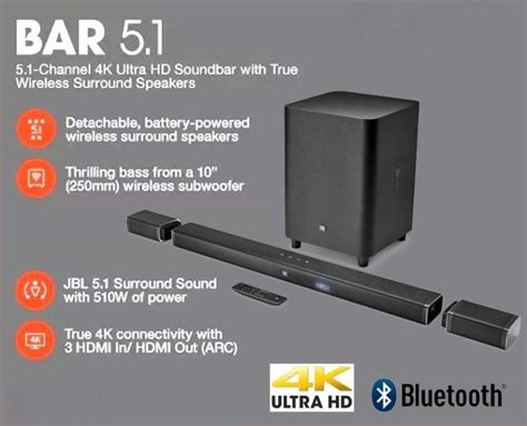 Jbl Bar K Ultra Hd Soundbar With Surround Speakers Tech Nuggets