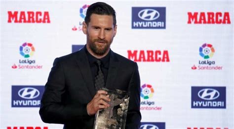 Lionel Messi Receives La Liga Top Scorer MVP Awards Sports News