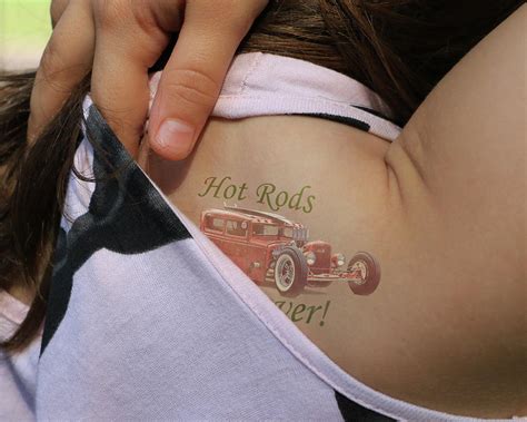 Hot Rods Forever Tattoo Girl Photograph By Christopher McKenzie Fine Art America