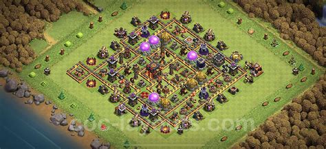 Farming Base Th10 With Link Anti 3 Stars Hybrid Clash Of Clans Town Hall Level 10 Base