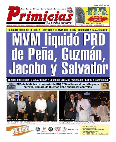 Primicias 1080 by Primicias Periodico - Issuu