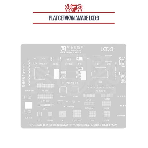 Jual Plat Cetakan Amaoe LCD 3 LCD 3 Ceatakan LCD3 Amaoe LCD3 BGA