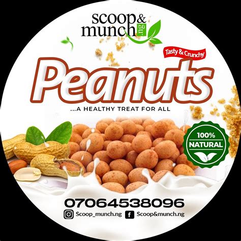 Product Peanut Label Food Packaging Design Food Menu Design Food