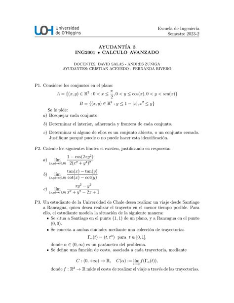 Ayudant A Escuela De Ingenier A Semestre Ayudant Ia