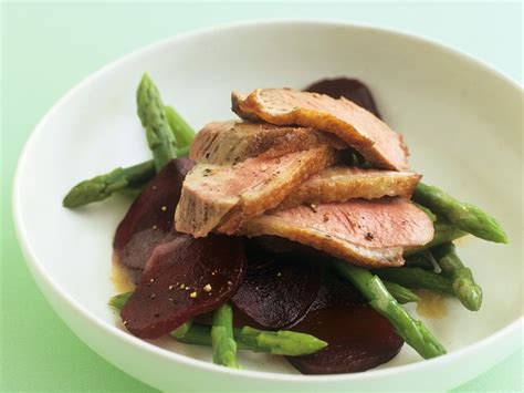 Duck Breasts With Orange Sauce Beets And Asparagus Recipe Eat Smarter Usa