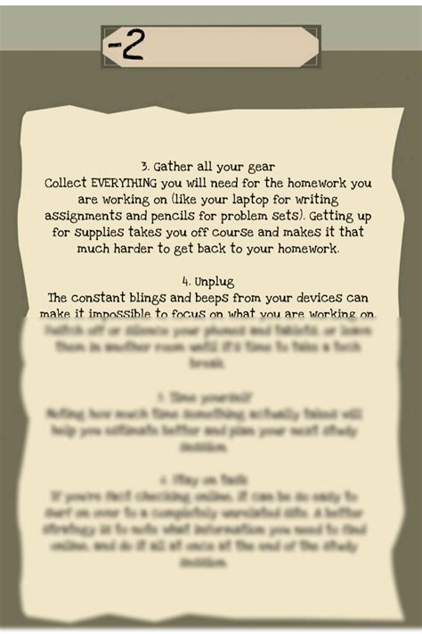 SOLUTION: 8 easy ways to finish your homework faster - Studypool
