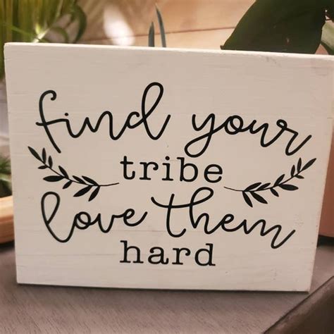 Find Your Tribe Love Them Hard Printable Home Decor Etsy