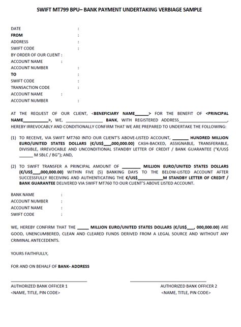Payment Guarantee Sample Pdf Template