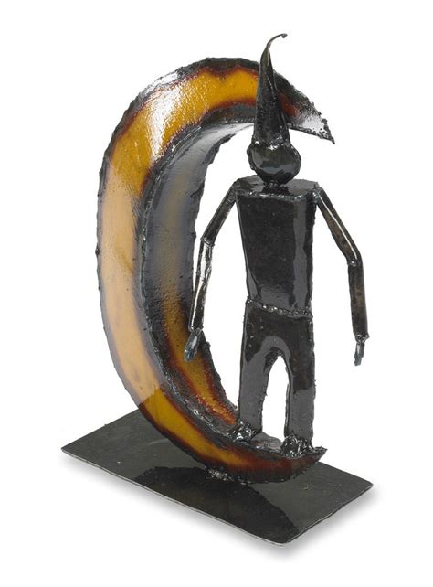 Freestanding Sculpture Man in the Moon Metal Sculpture - Etsy