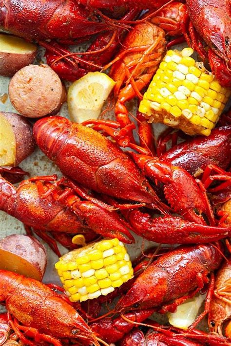 Louisiana Crawfish Boil New Orleans On A Serving Platter Crawfish