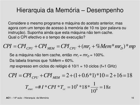 PPT Hierarquia de Memória PowerPoint Presentation free download ID