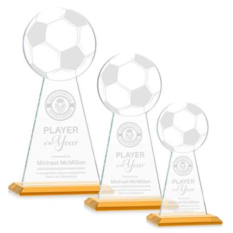 Edenwood Soccer Amber Towers Crystal Award AWS4501 SA