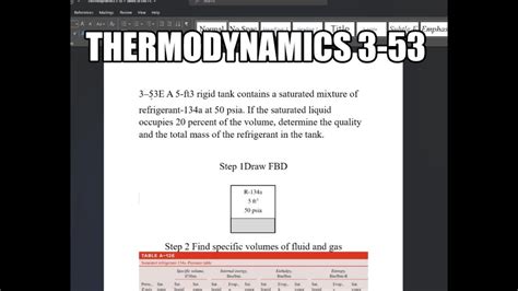 Thermodynamics A Ft Rigid Tank Contains A Saturated Mixture Of