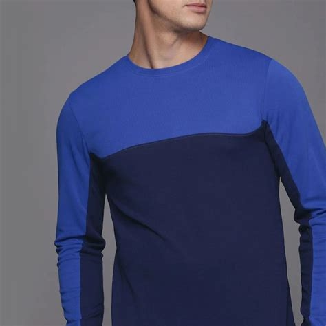 Lycra Plain Men Full Sleeves T Shirt Round Neck At Rs 180 Piece In