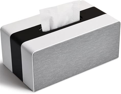 Tissue Box Cover New Pu Leather Kleenex Box Covers Rectangular Tissue Holder For