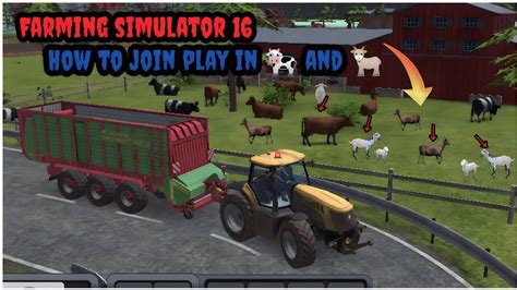 🚜farming Simulator 16🤔 How To Play With Mobile 🐄 Cow And 🐐 Goat Mex