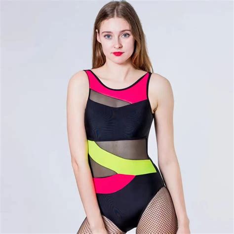 Women S Mesh Sexy Patchwork Color Block Summer Casual Slim Beach Swimsuit Hot Bikini Ruffle