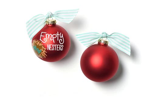 Empty Nesters Personalized Glass Ornament | Coton Colors