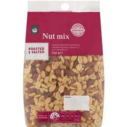 Woolworths Mixed Nuts Roasted Salted G Pack Woolworths