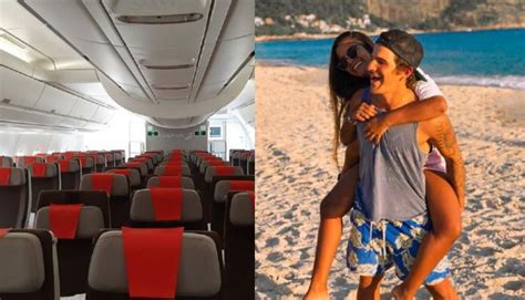 Mujer es captada abordando un avión en bikini Mujer al día