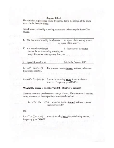 Solution Doppler Effect Questions And Exercises Worksheet Studypool