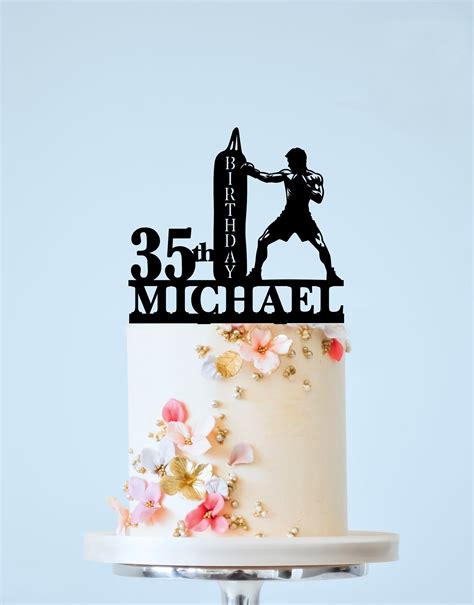 Boxing Cake Topper Boxer Birthday Cake Topper Boxing Party Theme