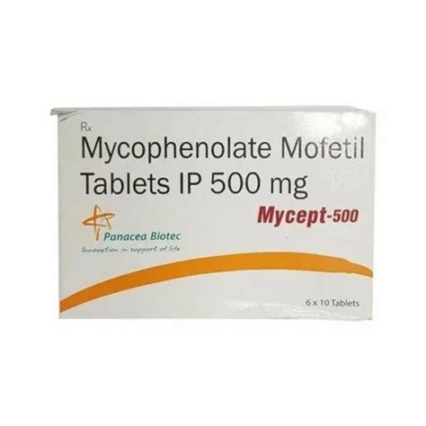 Mycept Ip Mg Mycophenolate Mofetil Tablet At Rs Stripe New