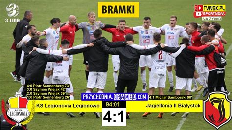 tv nsk pl bramki KS Legionovia Legionowo Jagiellonia II Białystok 4