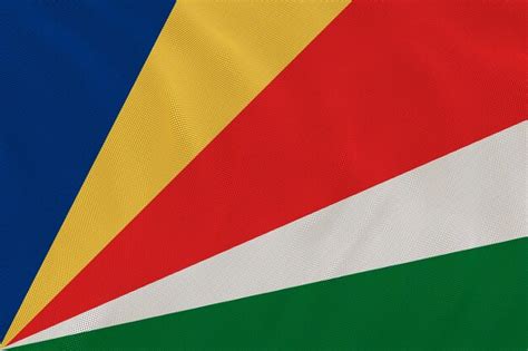 Bandera Nacional De Seychelles Fondo Con Bandera De Seychelles Foto Premium