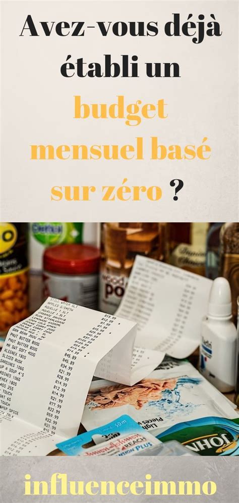 Avez vous déjà établi un budget mensuel basé sur zéro La question