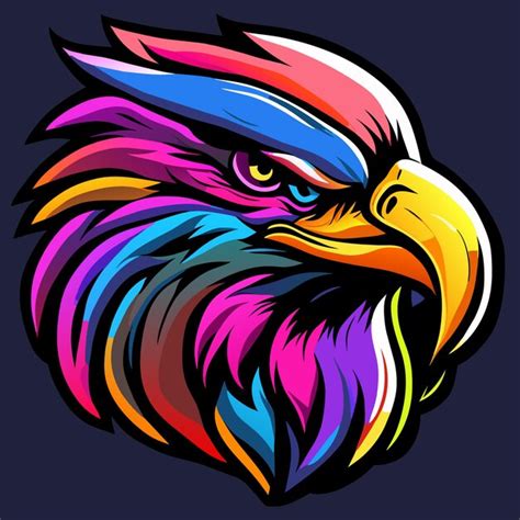 Premium Vector | Vivid Vintage Eagle Mascot Graphic Design Excellence