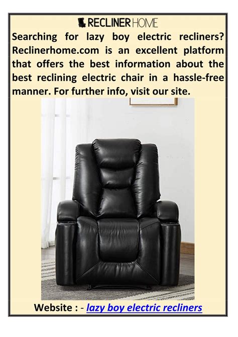 Ppt Lazy Boy Electric Recliners Powerpoint Presentation Id10619853