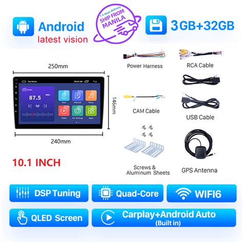 Seicane Android Inch Inch Qled Touchscreen Din Universal