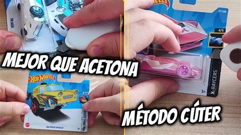 Abrir Hot Wheels SIN DAÑAR BLÍSTER con CÚTER MEJOR que ACETONA YouTube